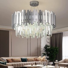 Modern Kristall Deckenleuchte Dimmbare Kronleuchter Für Wohnzimmer Esszimmer