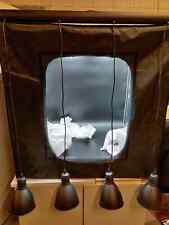 EGLO Pendellampe Priddy 4 flammige Vintage Pendelleuchte Lampe Deckenlampe