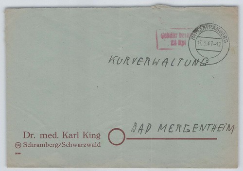 All bes barfrankatur - bes., gebühr