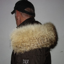 Kojote Pelz Kapuze Kragen