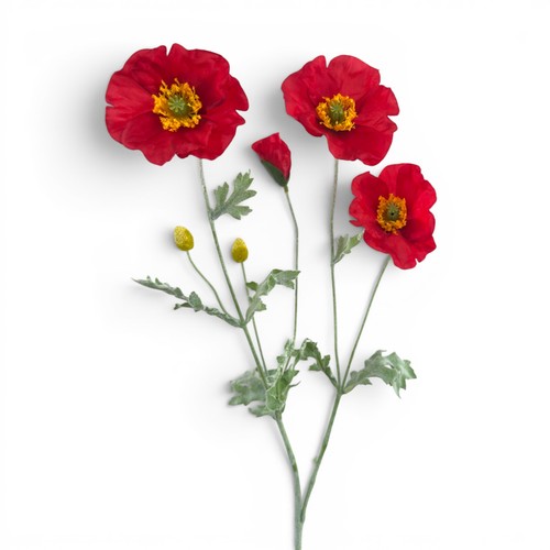 Künstlicher mohn 65cm - 65cm, |
