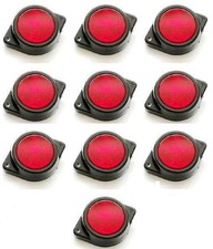 # 10x Rote Marker Runde LED Licht Heck 24V Lkw Bus Anhänger Chassis Dumper Mixer