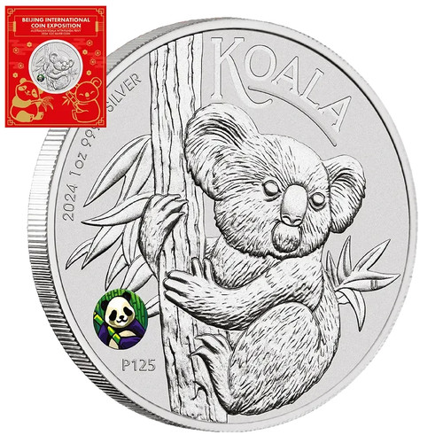 Silbermünze koala beijing - koala,