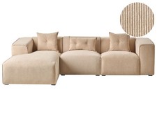 Modernes Ecksofa in Beige mit