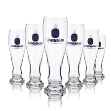6x Löwenbräu Glas 0,5l