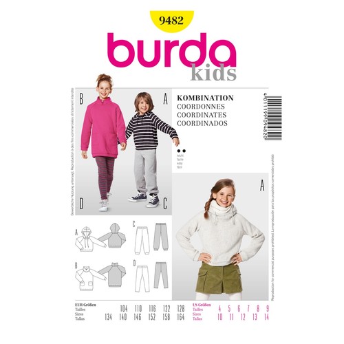 Burda kids schnittmuster - kids, nr