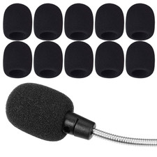 10 Stück Mikrofon Windschutz Schaumstoff Popschutz Lavalier Mini Headset