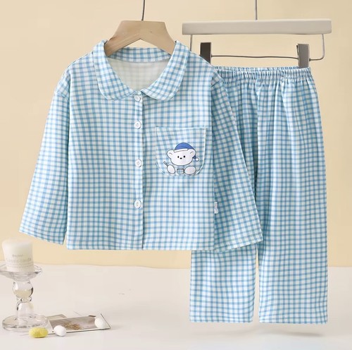 Kinder jersey pyjama set für - kinder,