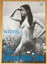 SOMMER VOLLER LIEBE Erwin C.Dietrich Erotik Werberatschlag 1 Blatt