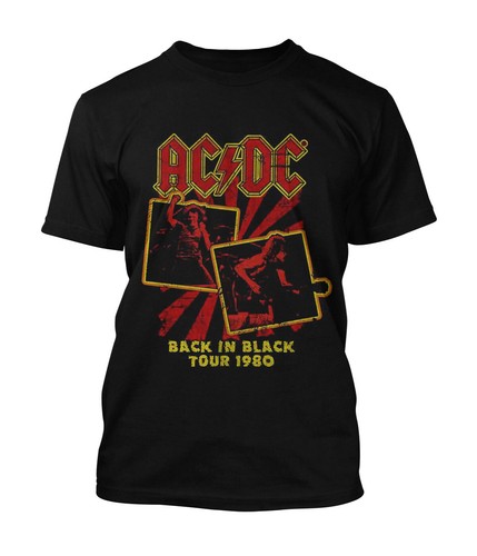 Shirt back in black - ac/dc,