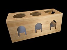 Kesper Flaschenständer mit Abtropfschale geeignet für 3 Sodastream Glas-Flaschen