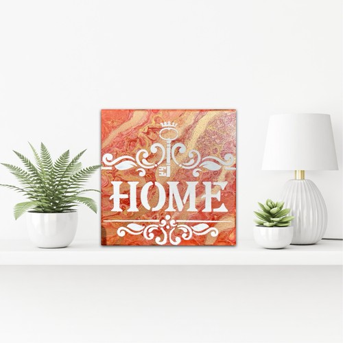 Bild home shabby chic - „home“,