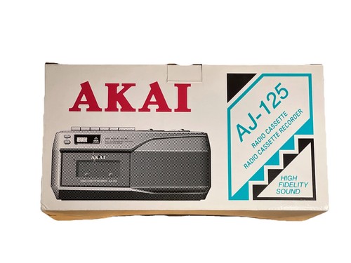 Akai 125 radio cassette - akai, aj-125