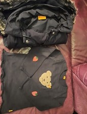 2xSTEIFF.Winter Kapuze Jacke/Mantel.Gr.110/5J.Blau+Schirt 116cm/6J+Shal