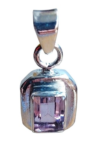 Silber anhänger amethyst - silber,
