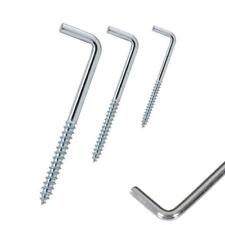 Winkel/Schraubhaken L-Haken 4/8 cm - Innen & Außen perfekt für Holzwerkstoffe