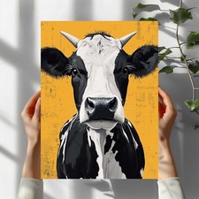 Lustige Kuh Premium Poster