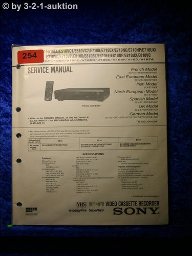 Sony service manual slv - service,