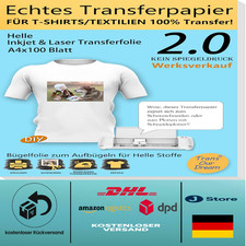 Transferpapier A4 100 Blatt | Schneidbar mit Schneideplotter