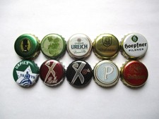 10 Bier-Kronkorken aus Südwestdeutschland (inkl. neuer Karlsberg Urpils), Set 2