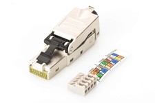 DIGITUS Cat. 6A Field Termination Plug 360° Shielded - RJ45 plug tool-free - 10G