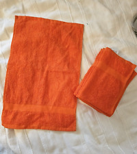 Gäste Handtücher 4x Neuware, orangefarben  50x30cm