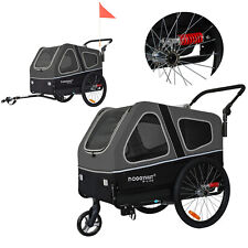 Doggyhut S-Line XXL Fahrradanhänger & Hundebuggy 2 in 1 Hundeanhänger TIGGO