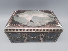 Antike Blechdose,Metalldose,Jugendstil,Art Nouveau,Möwe