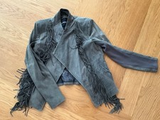 Drykorn for beautiful People, Wildlederjacke, Größe 4, 40, wie neu, Fransen