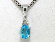 Blautopas Anhänger 585