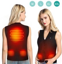 Unisex USB Beheizbare Heizjacke Weste Heizweste Beheizte Wärmeweste Winter M-3XL