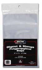 Bcw comic book bags manga - comic,