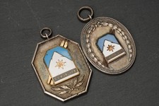 SA Ski Abteilung Alpenverein München 2x Medaille Silber 1923 1927 