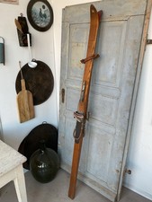 C0399 Alte Holzski | SKIER | SKI um 1940 | RAR | Super Winter Deko | ANTIK 189cm