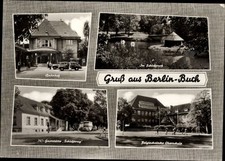 Ak Berlin Pankow Buch, Bahnhof, HO Gaststätte Schloßkrug,... - 4848971