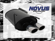 NOVUS Sportauspuff Gruppe N ESD 2x 85/58mm ADesign für MERCEDES W202 / W208