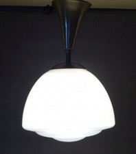 Alte Bauhaus Deckenleuchte Art Deco Weiss E27 Dr Twerdy Lampe