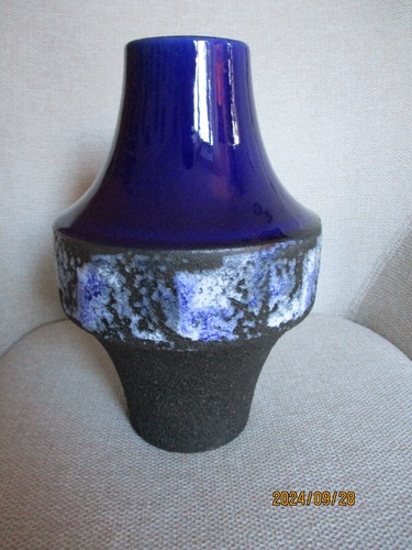Vase fat lava blau - vase,