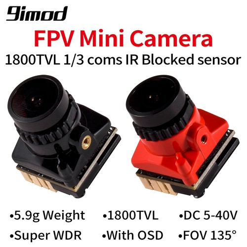Fpv kamera 1800tvl 5mp - 5mp, 5-40v