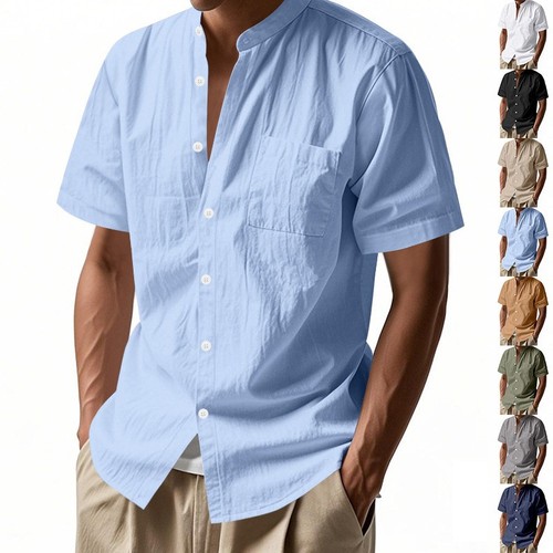 Herren stehkragen polyester - stehkragen,