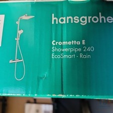 hansgrohe Crometta E - wassersparendes Duschsystem (EcoSmart) mit Thermostat, Re