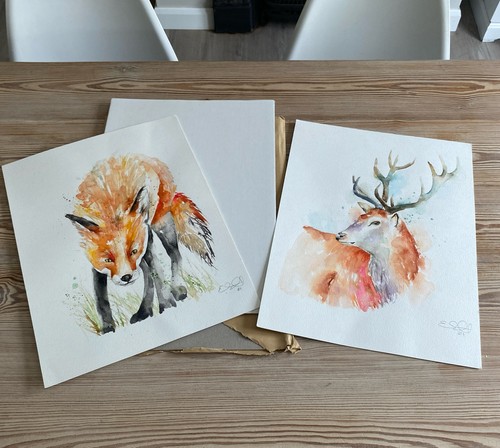Original aquarell gemälde - original,
