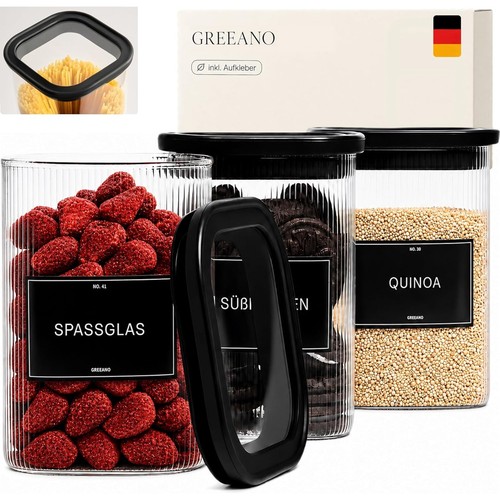 Vorratsgläser eckig mit