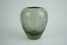 Glas Vase Rauchglas mit