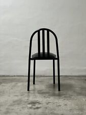 Segis Robert Mallet Stevens Design Metal Leather Dining Chair Bauhaus Stackable