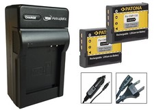2 x Akku + Ladegerät für Casio Exilim EX-H30, EX-ZR100, EX-ZR200 - NP-130