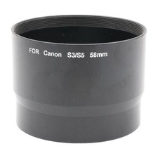 S2 / S3 / S5 Adapter Tubus 58mm Canon Filter Adaptertubus Nahlinse Vorsätze