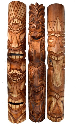 Wandmasken tiki 100cm - tiki,