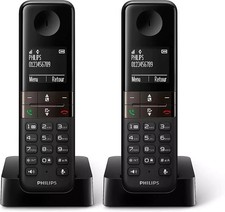 Philips Telefon Duo D470 Negro