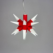 LED-Sternchen 8cm rot-weiß